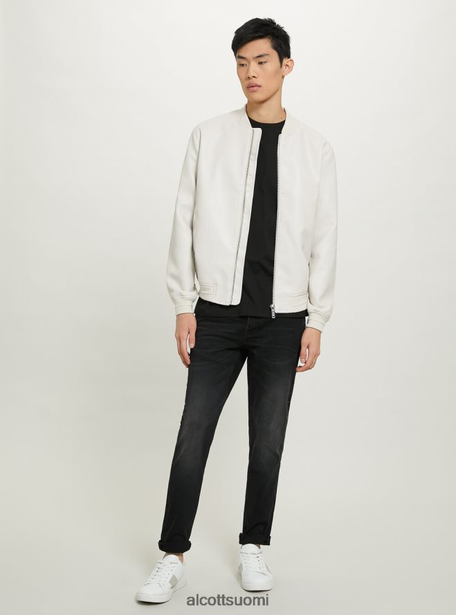 vaatetus fi Alcott miehet nahkainen bomber-takki bk1 musta HL28P0918