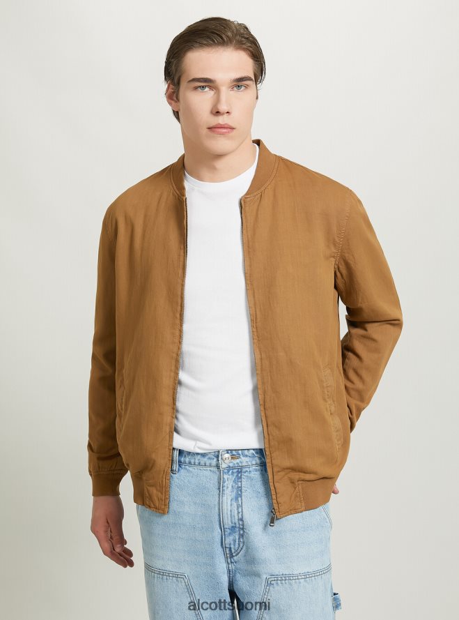 vaatetus fi Alcott miehet pellava bomber-takki sininen HL28P0741