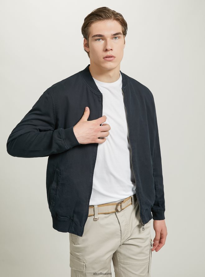 vaatetus fi Alcott miehet pellava bomber-takki sininen HL28P0982