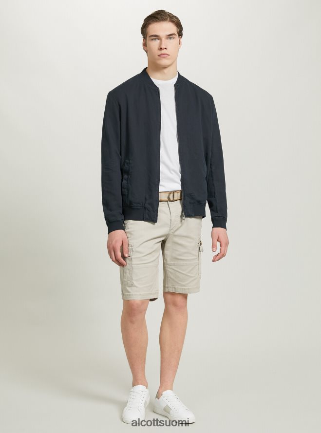 vaatetus fi Alcott miehet pellava bomber-takki sininen HL28P0982