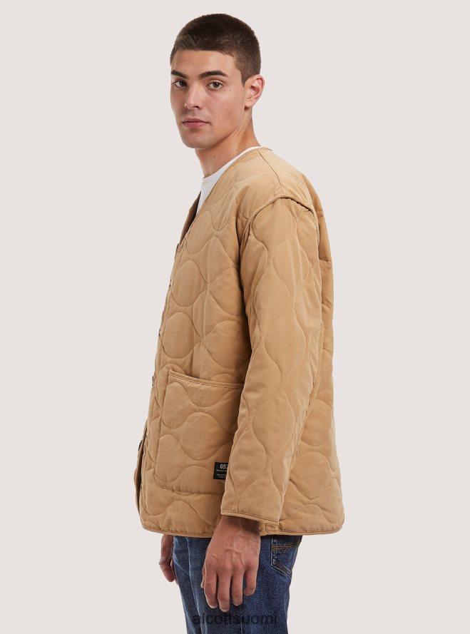 vaatetus fi Alcott miehet tikattu takki kierrätetyllä pehmusteella se2 senape medium HL28P01180