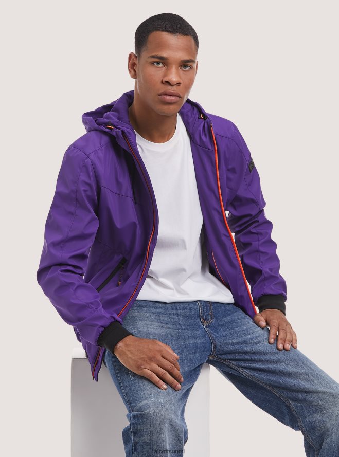 vaatetus fi Alcott miehet tuulenpitävä hupullinen bomber-takki bk1 musta HL28P0954