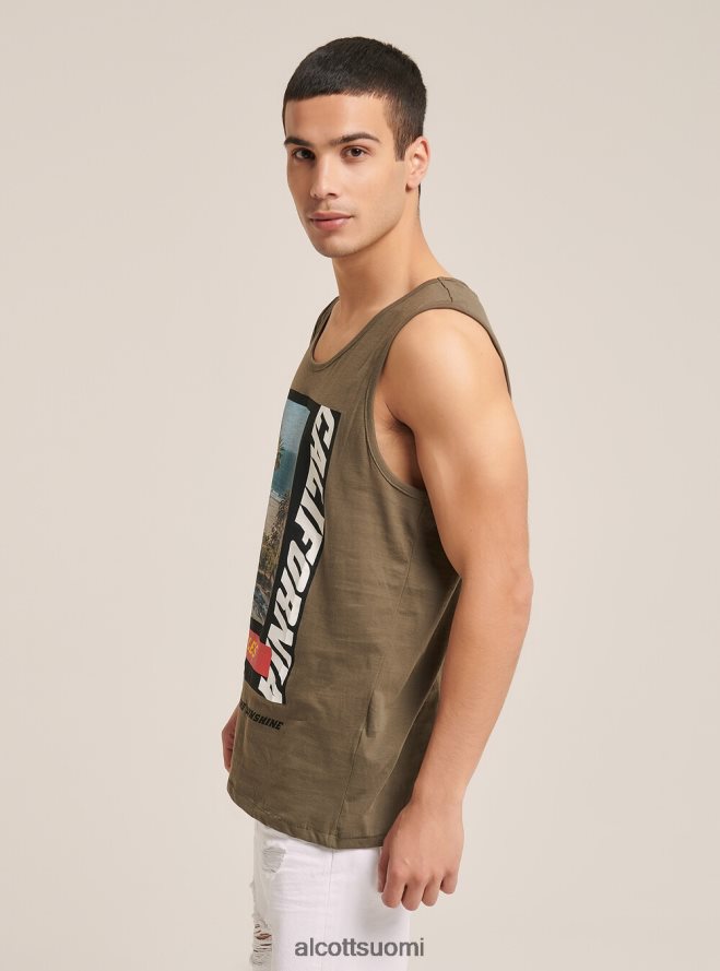 vaatetus fi Alcott miehet t-paita, jossa lyhyet hihat ja printti valkoinen HL28P01063