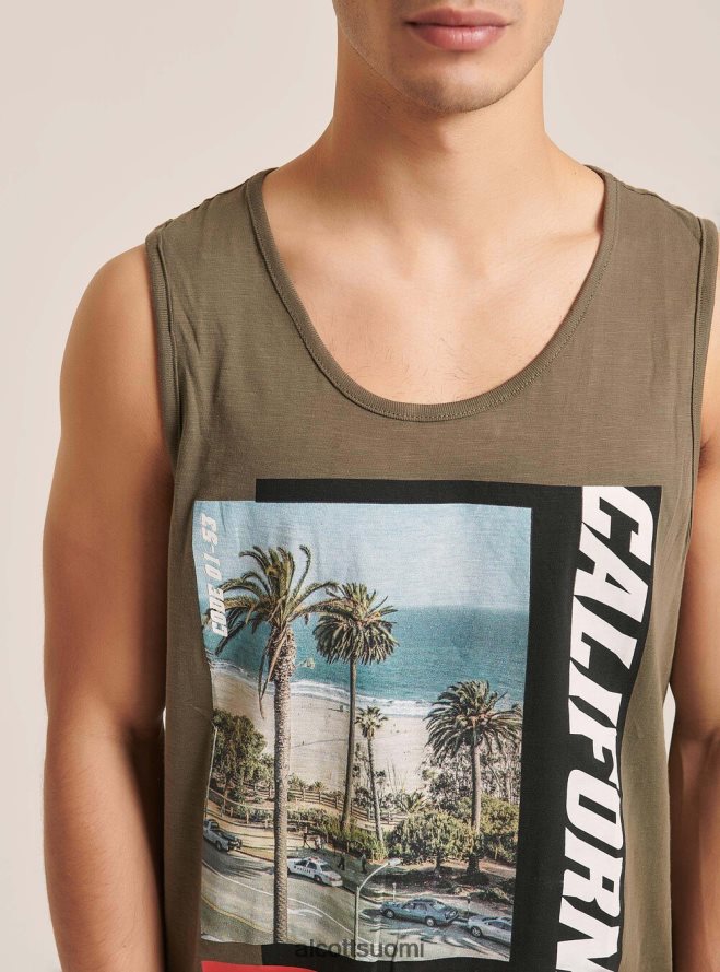 vaatetus fi Alcott miehet t-paita, jossa lyhyet hihat ja printti valkoinen HL28P01063