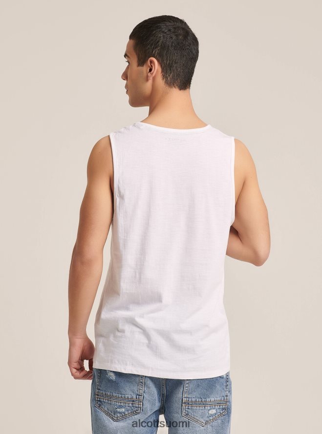 vaatetus fi Alcott miehet t-paita, jossa lyhyet hihat ja printti valkoinen HL28P0906