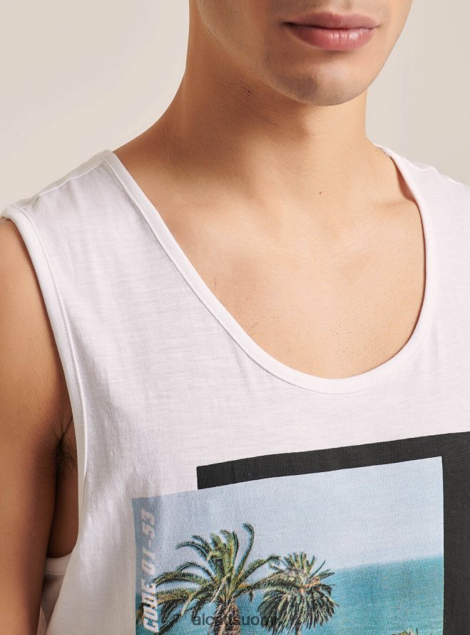 vaatetus fi Alcott miehet t-paita, jossa lyhyet hihat ja printti valkoinen HL28P0906