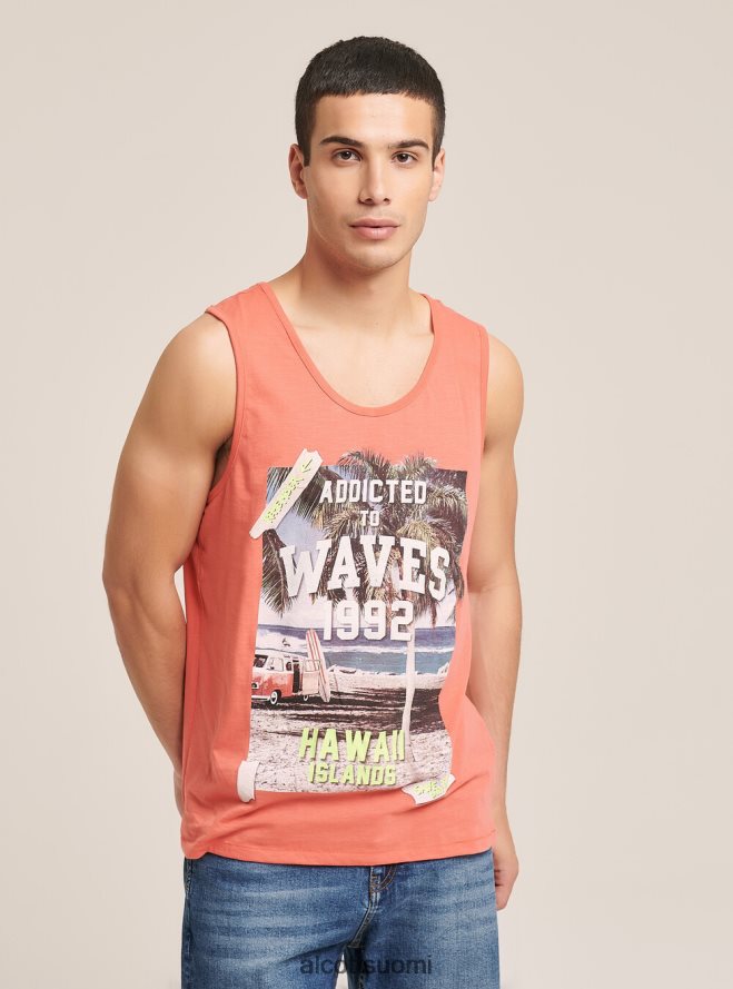 vaatetus fi Alcott miehet t-paita, jossa lyhyet hihat ja printti valkoinen HL28P0955