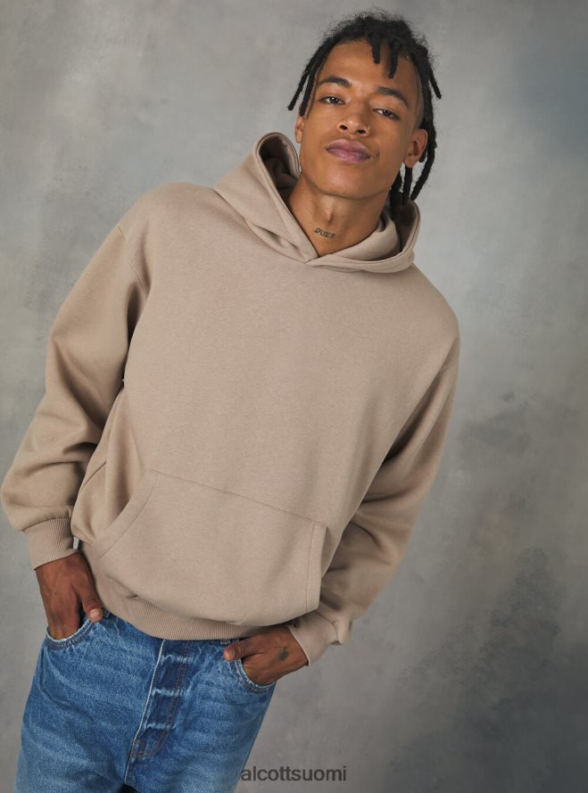 vaatetus fi Alcott miehet boxy fit hupullinen collegepaita sa2 hiekkaa medium HL28P01165