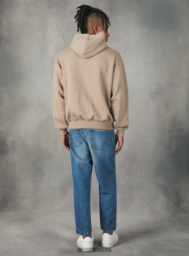 vaatetus fi Alcott miehet boxy fit hupullinen collegepaita sa2 hiekkaa medium HL28P01165