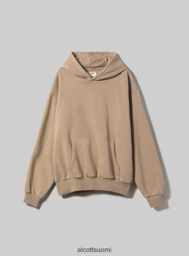 vaatetus fi Alcott miehet boxy fit hupullinen collegepaita sa2 hiekkaa medium HL28P01165