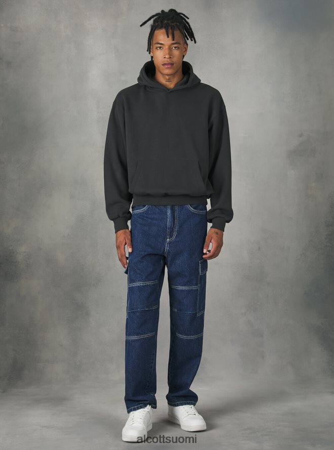 vaatetus fi Alcott miehet boxy fit hupullinen collegepaita sa2 hiekkaa medium HL28P0758