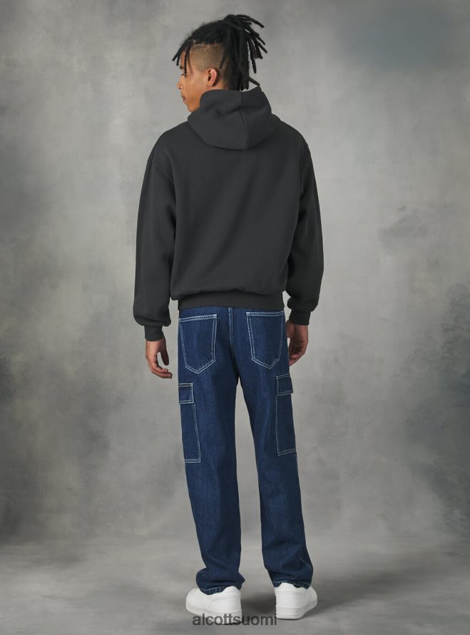 vaatetus fi Alcott miehet boxy fit hupullinen collegepaita sa2 hiekkaa medium HL28P0758