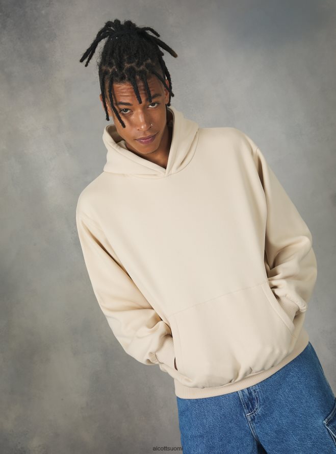 vaatetus fi Alcott miehet boxy fit hupullinen collegepaita sa2 hiekkaa medium HL28P0794