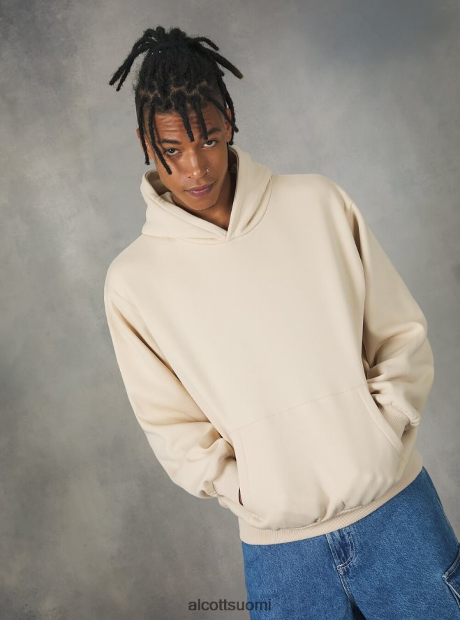 vaatetus fi Alcott miehet boxy fit hupullinen collegepaita sa2 hiekkaa medium HL28P0794