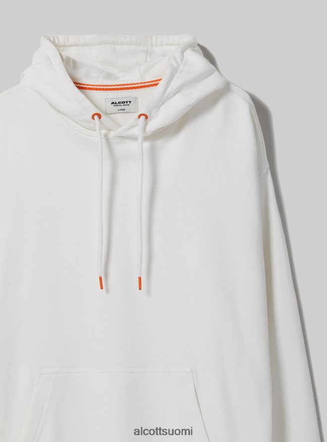 vaatetus fi Alcott miehet collegepaita, jossa huppu ja tasku wh1 luonnonvalkoinen HL28P0661
