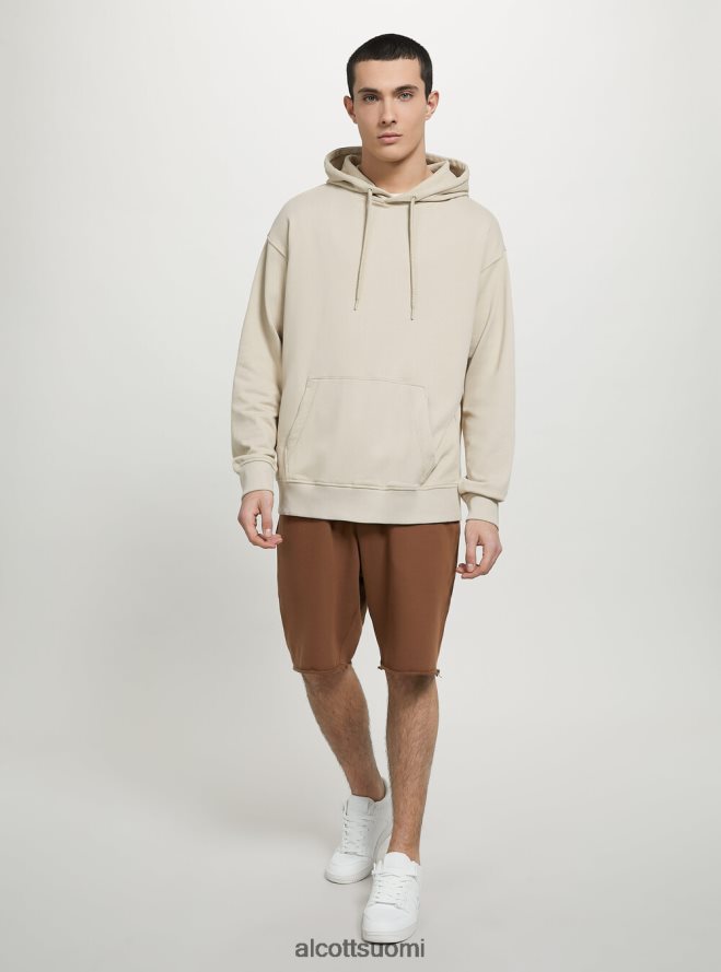 vaatetus fi Alcott miehet collegepaita, jossa huppu ja tasku wh1 luonnonvalkoinen HL28P0680