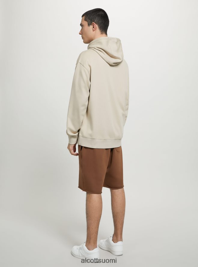 vaatetus fi Alcott miehet collegepaita, jossa huppu ja tasku wh1 luonnonvalkoinen HL28P0680