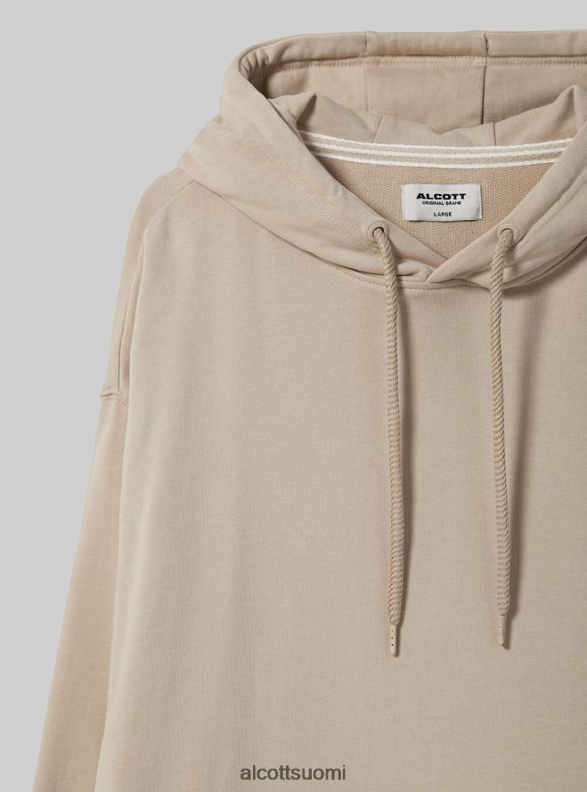 vaatetus fi Alcott miehet collegepaita, jossa huppu ja tasku wh1 luonnonvalkoinen HL28P0680