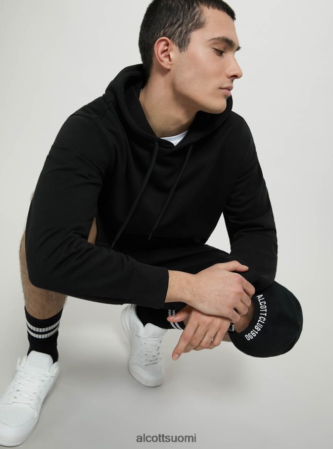 vaatetus fi Alcott miehet collegepaita, jossa huppu ja tasku wh1 luonnonvalkoinen HL28P0682