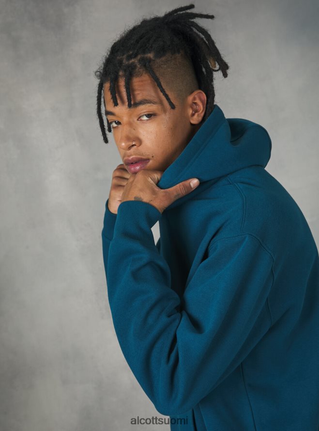 vaatetus fi Alcott miehet collegepaita, jossa huppu ja tasku wh2 valkoinen HL28P01137