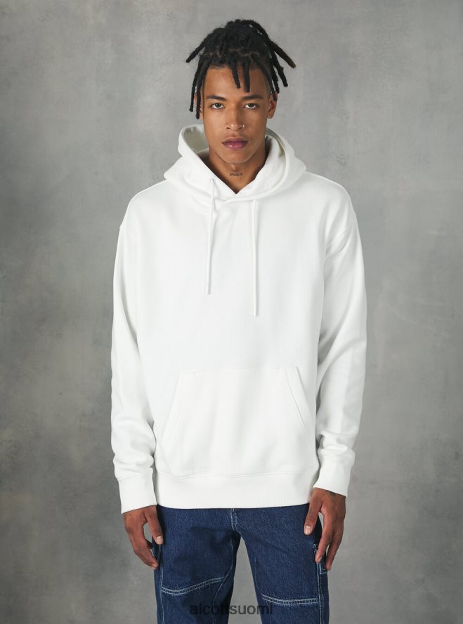 vaatetus fi Alcott miehet collegepaita, jossa huppu ja tasku wh2 valkoinen HL28P0814