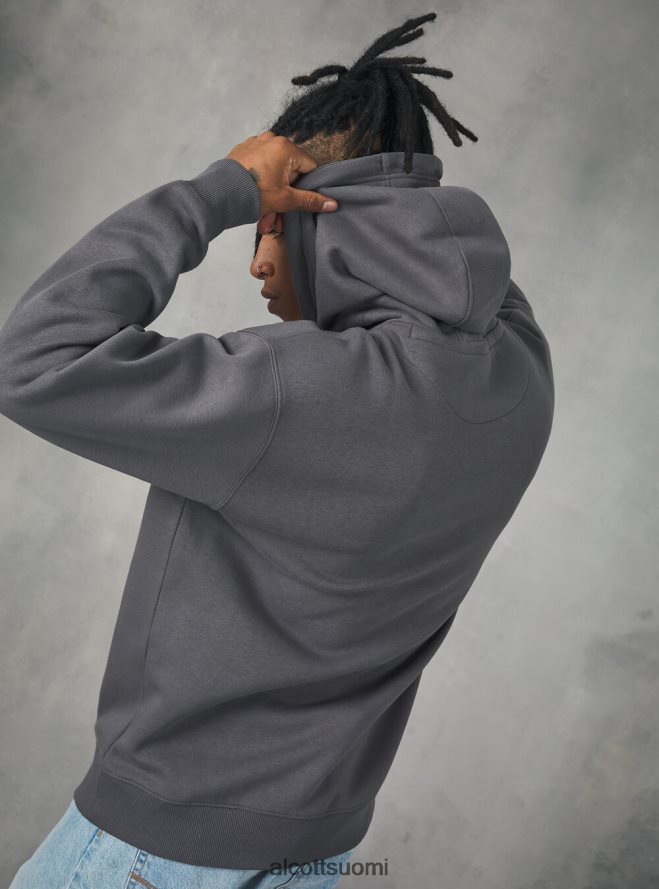 vaatetus fi Alcott miehet collegepaita, jossa huppu ja tasku wh2 valkoinen HL28P0829