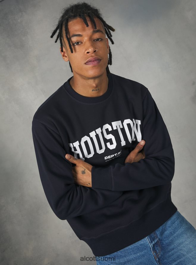 vaatetus fi Alcott miehet felpa girocollo con stampa college bo1 bordeaux tumma HL28P01113