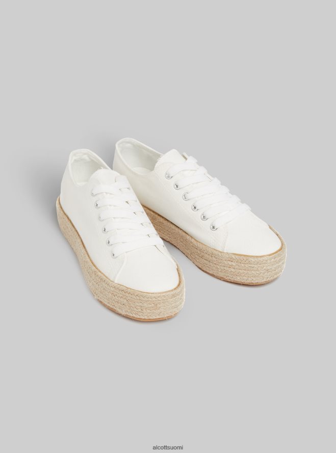 kenkiä fi Alcott naiset lenkkarit raffia-pohjalla wh2 valkoinen HL28P0383