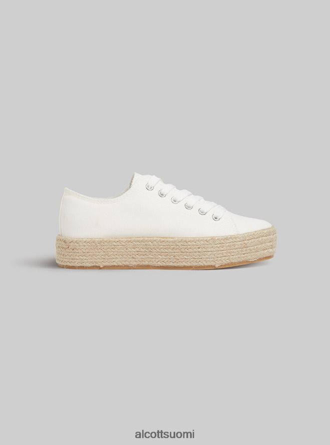 kenkiä fi Alcott naiset lenkkarit raffia-pohjalla wh2 valkoinen HL28P0383