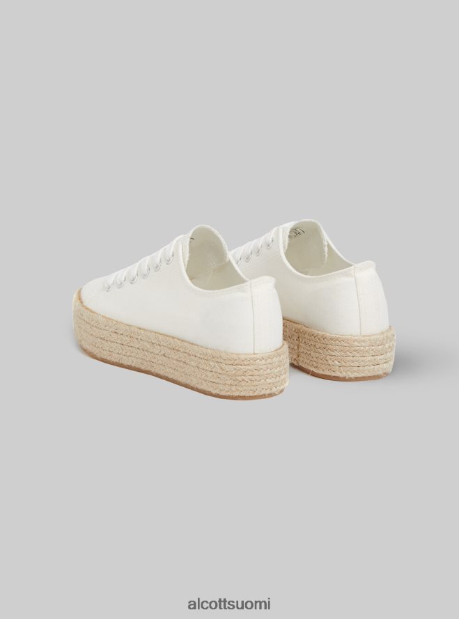 kenkiä fi Alcott naiset lenkkarit raffia-pohjalla wh2 valkoinen HL28P0383
