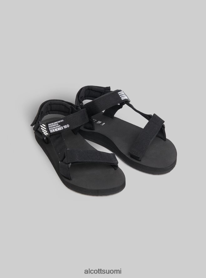 kenkiä fi Alcott naiset sandali gomma con chiusura a strappo bk1 musta HL28P0236