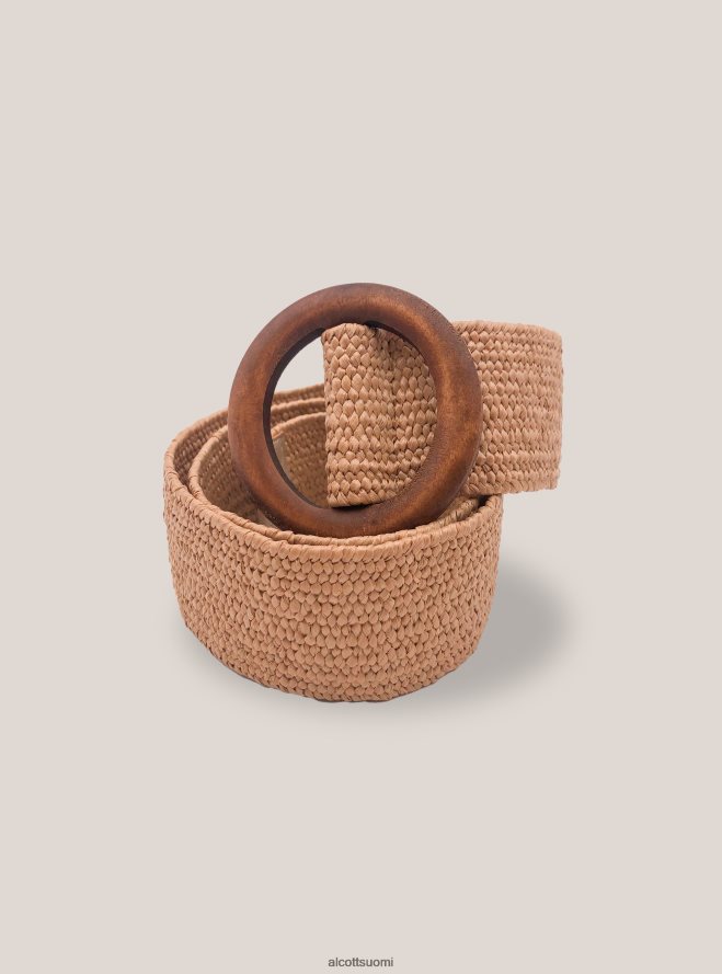 Lisätarvikkeet fi Alcott naiset cintura effetto rafia beige HL28P0474