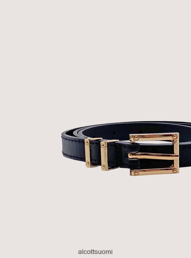 Lisätarvikkeet fi Alcott naiset cintura sottile effetto pelle musta HL28P0578