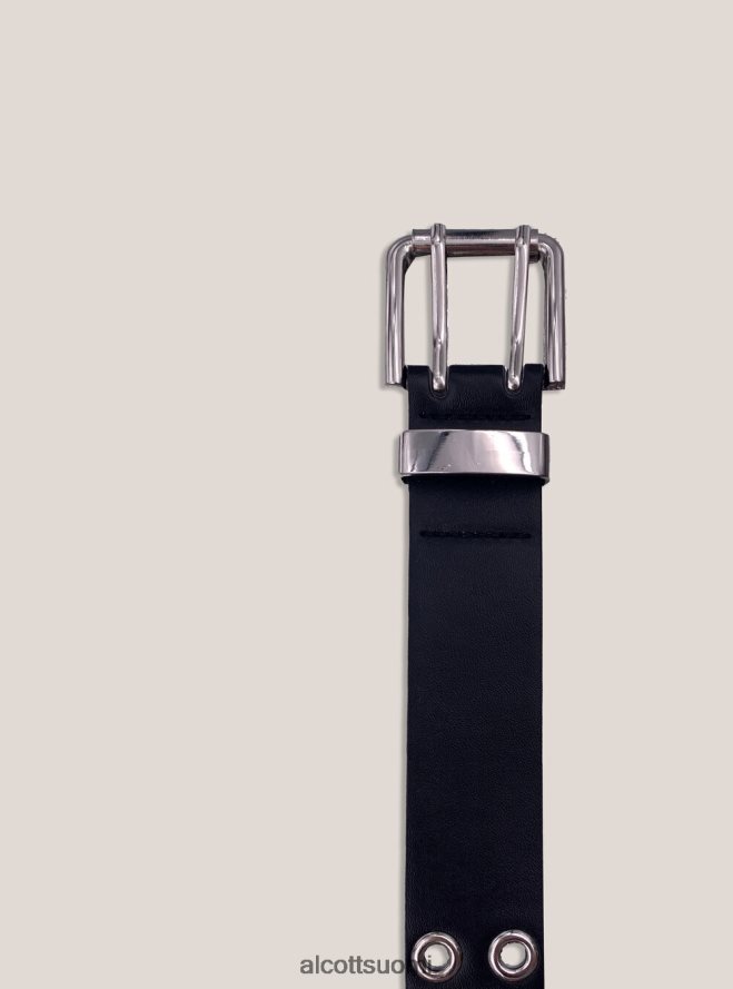 Lisätarvikkeet fi Alcott naiset nahkainen efektivyö metallisilmukoilla bk1 musta HL28P0231