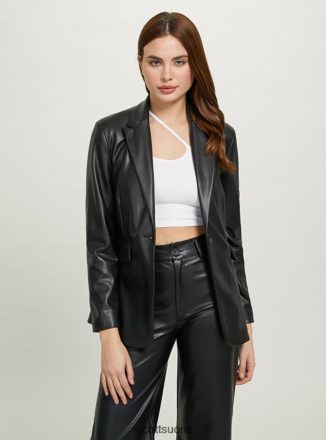 vaatetus fi Alcott naiset nahkainen yksirivinen bleiseri bk1 musta HL28P0488