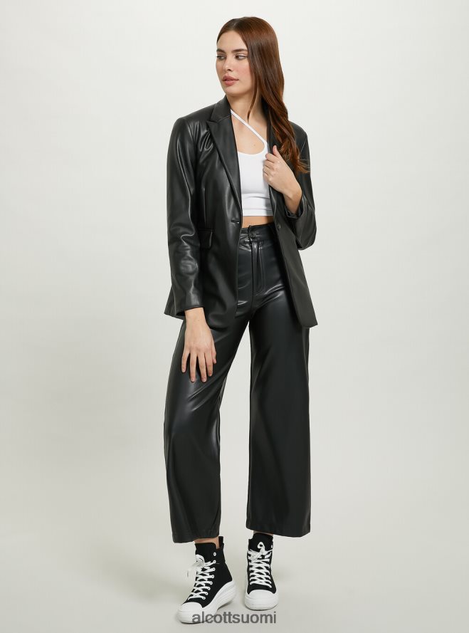 vaatetus fi Alcott naiset nahkainen yksirivinen bleiseri bk1 musta HL28P0488