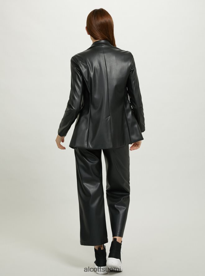 vaatetus fi Alcott naiset nahkainen yksirivinen bleiseri bk1 musta HL28P0488