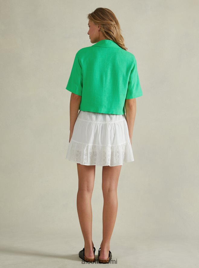 vaatetus fi Alcott naiset pellavasekoite leikattu bleiseri gn3 vihreä valo HL28P0186
