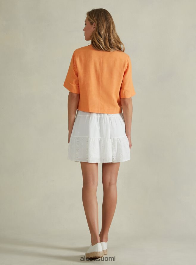 vaatetus fi Alcott naiset pellavasekoite leikattu bleiseri gn3 vihreä valo HL28P0514