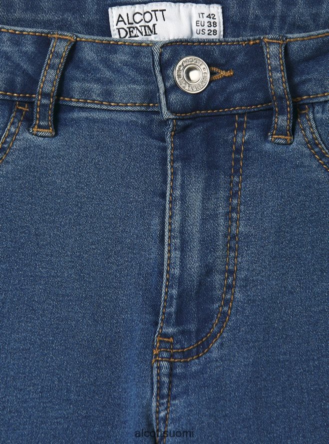 vaatetus fi Alcott naiset Korkeavyötäröiset super skinny -farkut joustavasta denimistä d000 musta HL28P0190