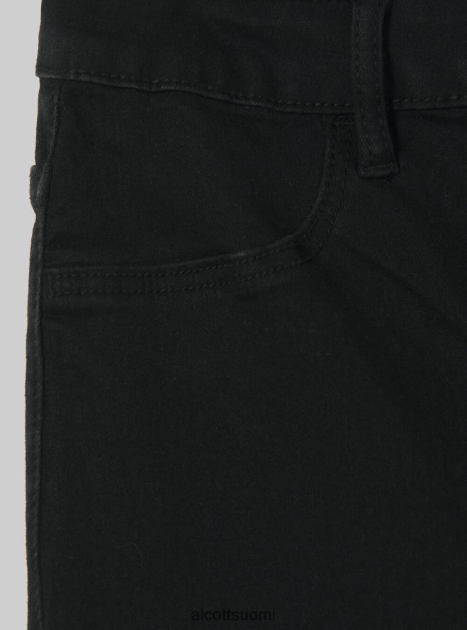 vaatetus fi Alcott naiset Korkeavyötäröiset super skinny -farkut joustavasta denimistä d000 musta HL28P0266