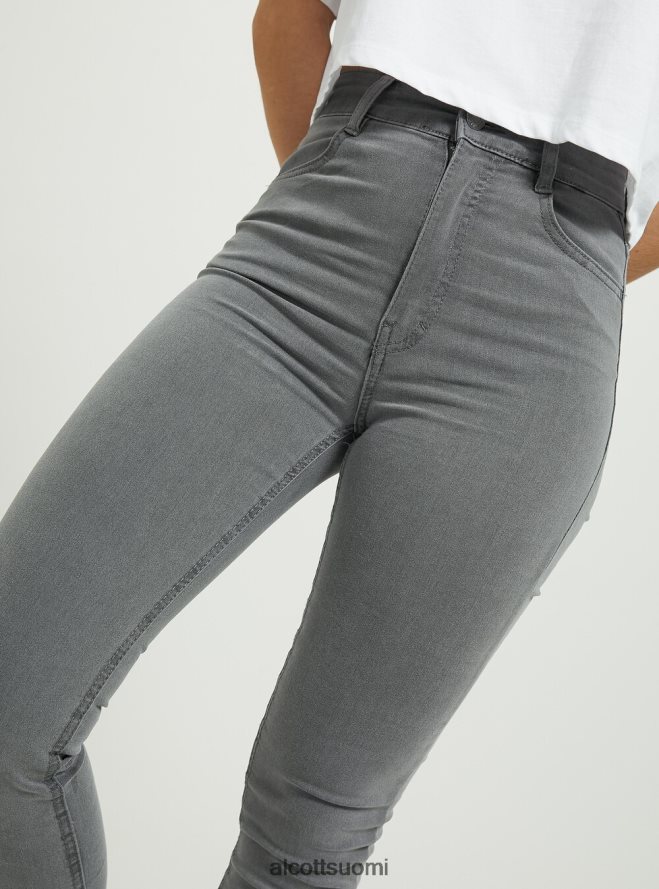 vaatetus fi Alcott naiset Skinny fit korkeavyötäröiset farkut d002 keskitummansininen HL28P0121