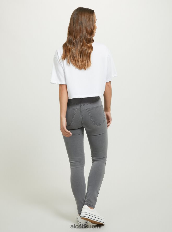 vaatetus fi Alcott naiset Skinny fit korkeavyötäröiset farkut d002 keskitummansininen HL28P0121