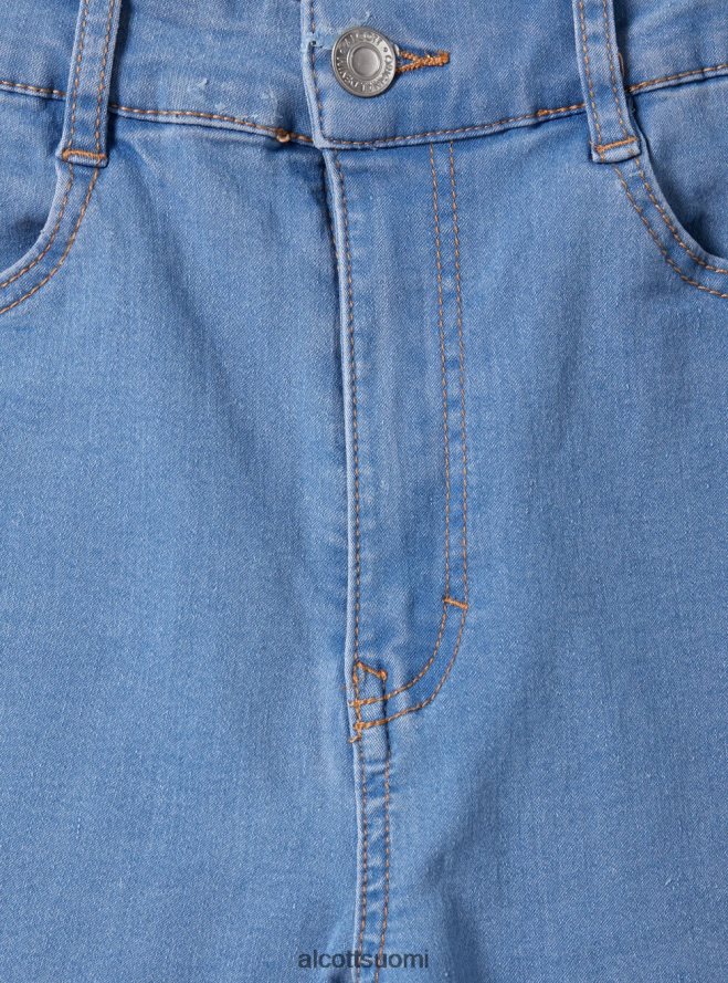 vaatetus fi Alcott naiset Skinny fit korkeavyötäröiset farkut d002 keskitummansininen HL28P0512