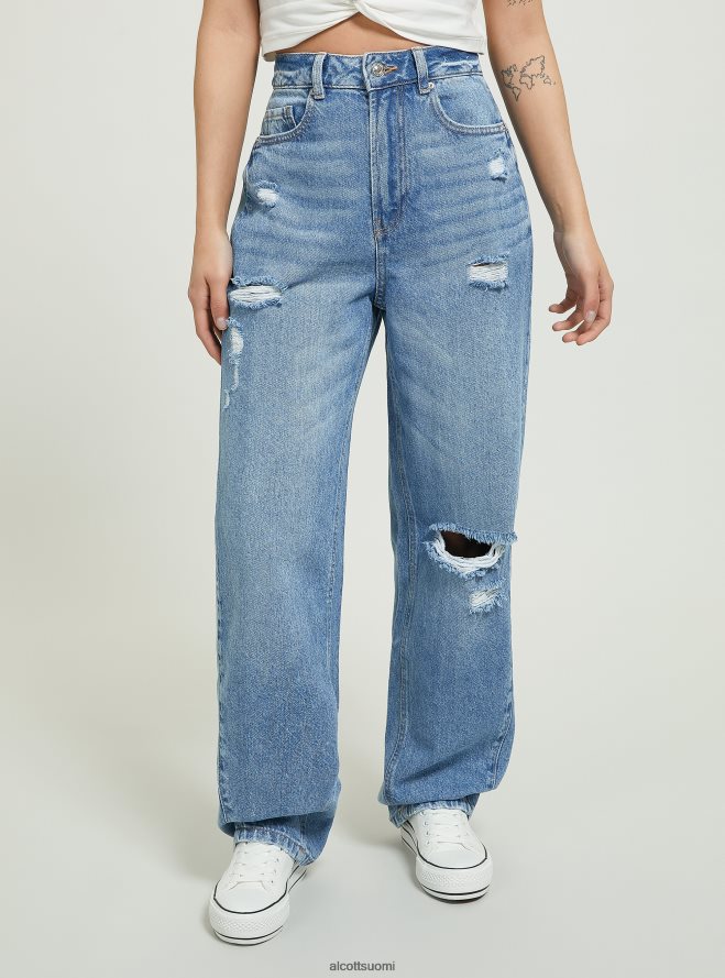 vaatetus fi Alcott naiset baggy fit farkut d003 keskisininen HL28P0448