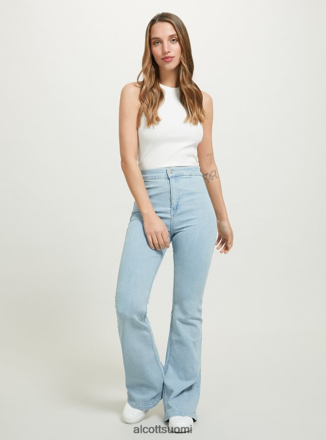 vaatetus fi Alcott naiset jeggings leimahtaa korkea vyötärö d002 keskitummansininen HL28P0338