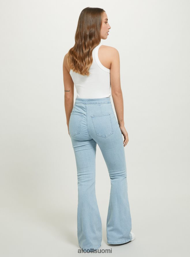 vaatetus fi Alcott naiset jeggings leimahtaa korkea vyötärö d002 keskitummansininen HL28P0338