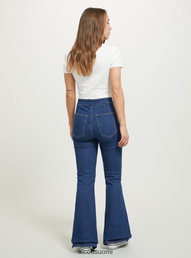 vaatetus fi Alcott naiset jeggings leimahtaa korkea vyötärö d002 keskitummansininen HL28P0487