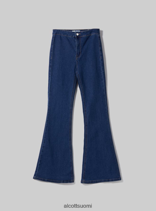 vaatetus fi Alcott naiset jeggings leimahtaa korkea vyötärö d002 keskitummansininen HL28P0487