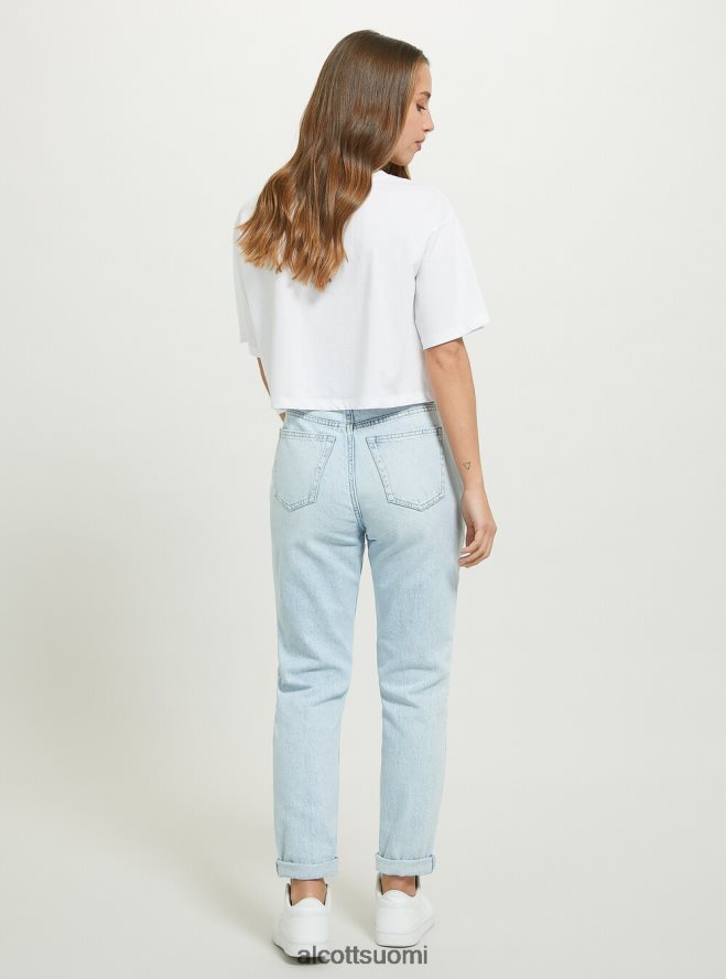 vaatetus fi Alcott naiset mom fit farkut d006 taivaansininen HL28P0513